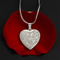 Elephant head Sweet Engraved Heart Necklace!