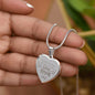 I Speak For Those Who Has No Voice Sweet Engraved Heart Necklace!