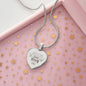 I Speak For Those Who Has No Voice Love MOM Sweet Engraved Heart Necklace!