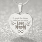 I Speak For Those Who Has No Voice Sweet Engraved Heart Necklace!