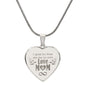 I Speak For Those Who Has No Voice Sweet Engraved Heart Necklace!