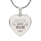 I Speak For Those Who Has No Voice Love MOM Sweet Engraved Heart Necklace!
