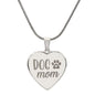 Dog Mom Sweet Engraved Heart Necklace!