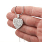 Elephant head Sweet Engraved Heart Necklace!