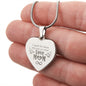 I Speak For Those Who Has No Voice Love MOM Sweet Engraved Heart Necklace!