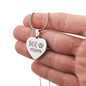Dog Mom Sweet Engraved Heart Necklace!