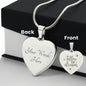 Follow Your Dreams  Sweet Engraved Heart Necklace!