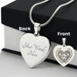 Raises A Firefighter Sweet Engraved Heart Necklace!