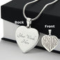 Sisters Forever Engraved Heart Necklace!