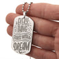 Every Thing Starts With a DREAM eye catching Engraved Dog Tag Necklace!