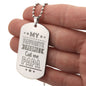 My Favorite people call me PAPA unique and eye catching Engraved Dog Tag Necklace!