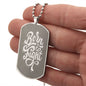 Born To Fight Engraved Dog Tag Necklace!