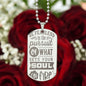 Be Fearless In The PurSuit  unique and eye catching Engraved Dog Tag Necklace!