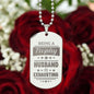 Being A Trophy Husband Engraved Dog Tag Necklace!