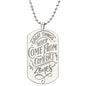 Great things never come from comfort zones unique and eye catching Engraved Dog Tag Necklace!