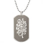 Born To Fight Engraved Dog Tag Necklace!