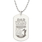 Dad Wishing you all the Special -Engraved Dog Tag Necklace!
