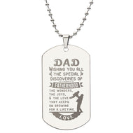 Dad Wishing you all the Special -Engraved Dog Tag Necklace!
