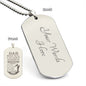 Dad Wishing you all the Special -Engraved Dog Tag Necklace!