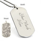 Self care is priority unique and eye catching Engraved Dog Tag Necklace!