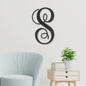 Personalized Steel Last Family Name, Metal Sign, Initial Split Letter, Outdoor Metal Name, Wedding Gift Custom Names Est Year Established Wall Hanging Monograms (Fancy Initial Monogram)