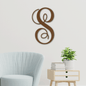 Personalized Steel Last Family Name, Metal Sign, Initial Split Letter, Outdoor Metal Name, Wedding Gift Custom Names Est Year Established Wall Hanging Monograms (Fancy Initial Monogram)