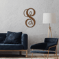 Personalized Steel Last Family Name, Metal Sign, Initial Split Letter, Outdoor Metal Name, Wedding Gift Custom Names Est Year Established Wall Hanging Monograms (Fancy Initial Monogram)