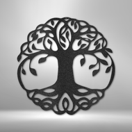 Metal Tree of Life Sign - Family Roots Sign - Indoor or Outdoor Metal Sign - Housewarming Gift - Garden Decor - Celtic Design Decor