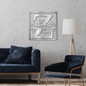 Split Square Monogram - Steel Sign