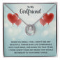To My Girlfriend Lucky in Love Necklace| Girlfriend Necklace| Lucky in Love Necklace for Girlfriend| FirstDating | Valentine's Day Gift for Girlfriend