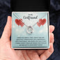 To My Girlfriend Lucky in Love Necklace| Girlfriend Necklace| Lucky in Love Necklace for Girlfriend| FirstDating | Valentine's Day Gift for Girlfriend