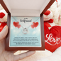 To My Girlfriend Lucky in Love Necklace| Girlfriend Necklace| Lucky in Love Necklace for Girlfriend| FirstDating | Valentine's Day Gift for Girlfriend