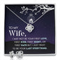 To My Wife I may Not Be Your First Love -Love Knot Necklase.