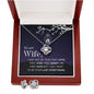 To My Wife I may Not Be Your First Love -Love Knot Necklase.