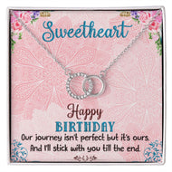 Sweetheart perfect pair Neckalse /Valentines Gift For Girlfriend, Perfect Pair Necklace Gift For Her, Perfect Valentine's Message Card For Wife