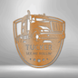 Personalized Trucker Monogram Metal Wall Art Garage Man Cave Gift Indoor Outdoor Decor Sign