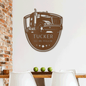 Personalized Trucker Monogram Metal Wall Art Garage Man Cave Gift Indoor Outdoor Decor Sign
