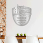 Personalized Trucker Monogram Metal Wall Art Garage Man Cave Gift Indoor Outdoor Decor Sign