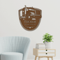 Personalized Trucker Monogram Metal Wall Art Garage Man Cave Gift Indoor Outdoor Decor Sign