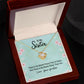 To My Sister There Is No Better Friend Than A Sister -Love Knot Necklase Birthday Gifts for Women - Unique Sister Gifts from Sister,Brother,Friend,Classmate,for Valentines Day,Graduation,Thanksgiving or Christmas .