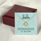 To My Sister There Is No Better Friend Than A Sister -Love Knot Necklase Birthday Gifts for Women - Unique Sister Gifts from Sister,Brother,Friend,Classmate,for Valentines Day,Graduation,Thanksgiving or Christmas .