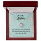 To My Sister There Is No Better Friend Than A Sister -Love Knot Necklase Birthday Gifts for Women - Unique Sister Gifts from Sister,Brother,Friend,Classmate,for Valentines Day,Graduation,Thanksgiving or Christmas .