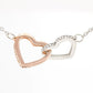 Dear wife,always remember Interlocking Heart Necklase  / valentines day gift /anniversary gift / Birthday gift .