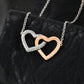 Dear wife,always remember Interlocking Heart Necklase  / valentines day gift /anniversary gift / Birthday gift .