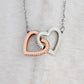 Dear wife,always remember Interlocking Heart Necklase  / valentines day gift /anniversary gift / Birthday gift .