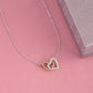 Dear wife,always remember Interlocking Heart Necklase  / valentines day gift /anniversary gift / Birthday gift .