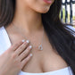 Dear wife,always remember Interlocking Heart Necklase  / valentines day gift /anniversary gift / Birthday gift .