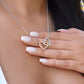 Dear wife,always remember Interlocking Heart Necklase  / valentines day gift /anniversary gift / Birthday gift .