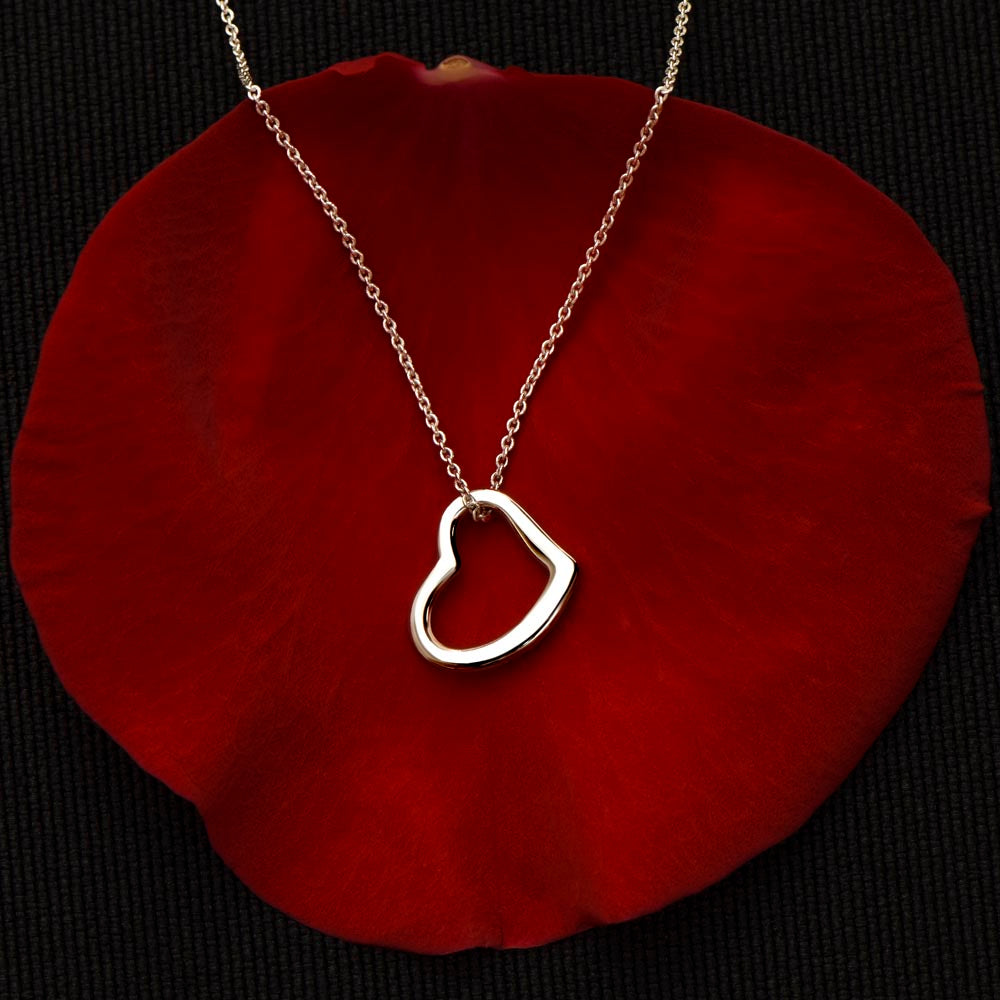 I love You Delicate Heart Necklase For Special Anniversary/ Birthday /valentines Gifts For Special Wife.