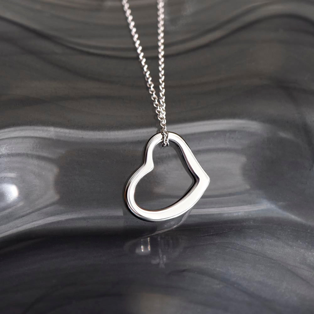 I found the meaning of my life because of you Delicate Heart necklase For YOUR loving Person ,My Gorgeous Wife .